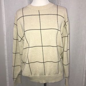 Vintage Ivy Crew Oversized Striped Sweater